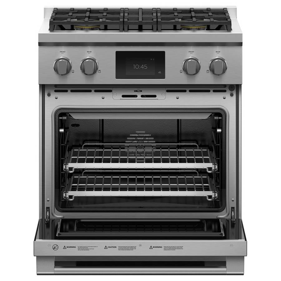 30' Range, 4 Burners, Self-cleaning, LPG