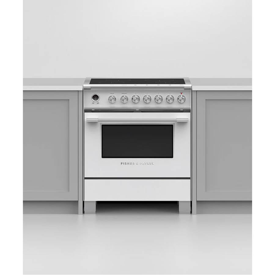 30'' Range, 4 Zones, Self-cleaning, White