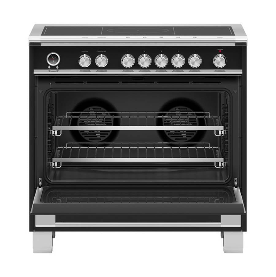 36'' Range, 5 Zones with SmartZone, Self-cleaning, Black