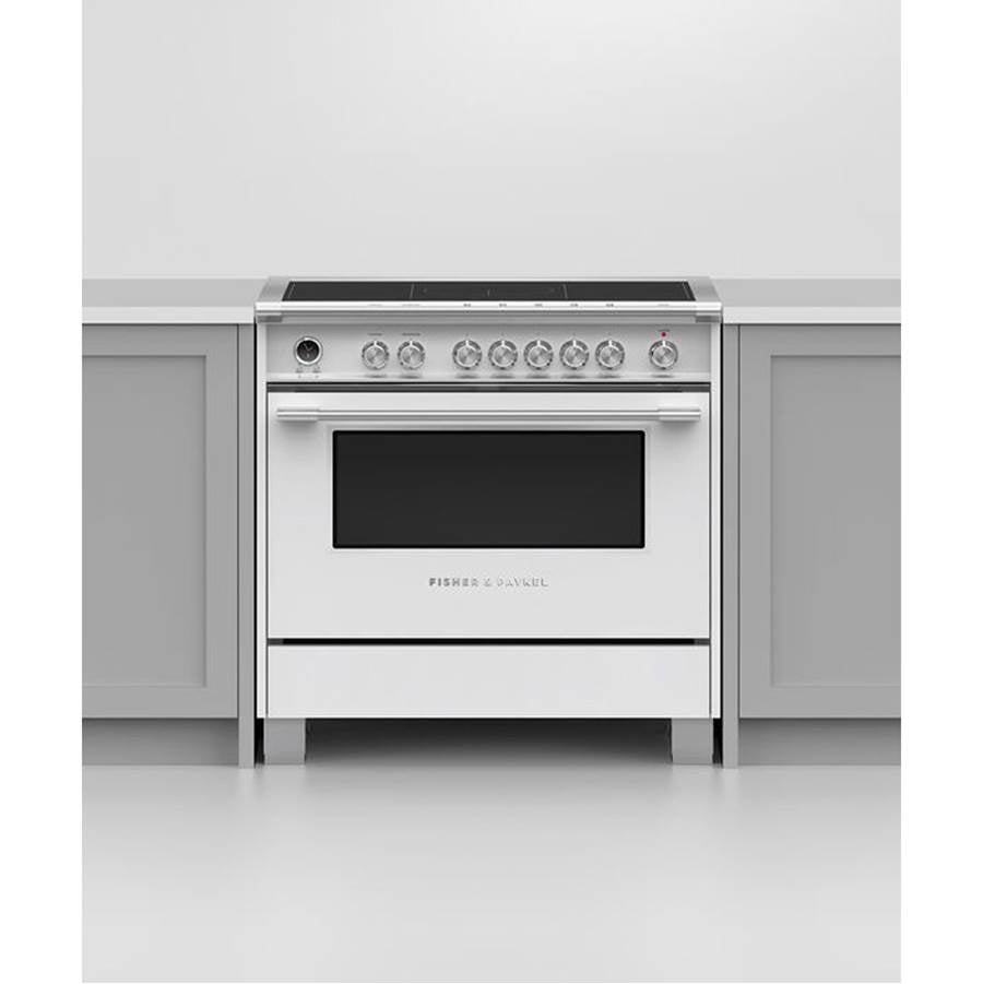 36'' Range, 5 Zones with SmartZone, Self-cleaning, White