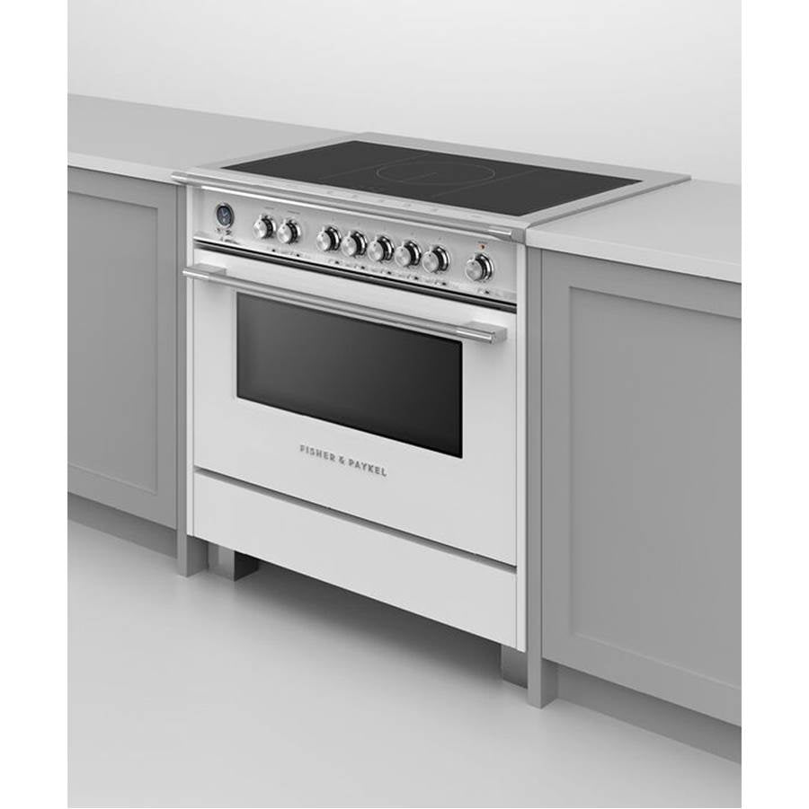 36'' Range, 5 Zones with SmartZone, Self-cleaning, White