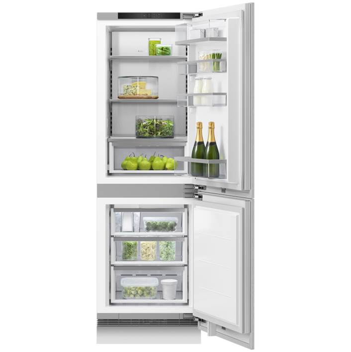 24'' Bottom Mount Refrigerator Freezer, 74'' H, 10.6 cu ft, Panel Ready, Ice & Internal Water, Right Hinge (Reversible)