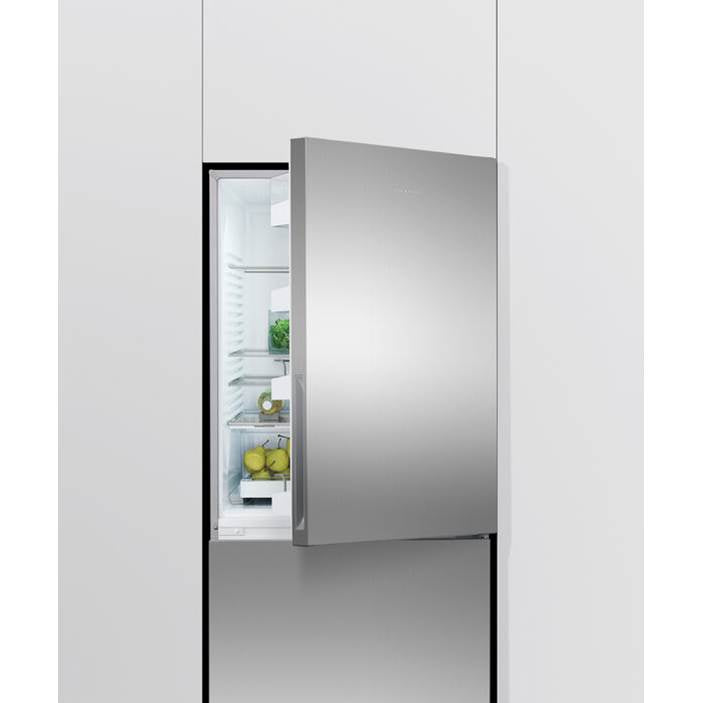 32'' Bottom Mount Refrigerator Freezer, Stainless Steel, 17.5 cu ft, Non Ice & Water, Counter Depth, Right Hinge, Recessed Handles