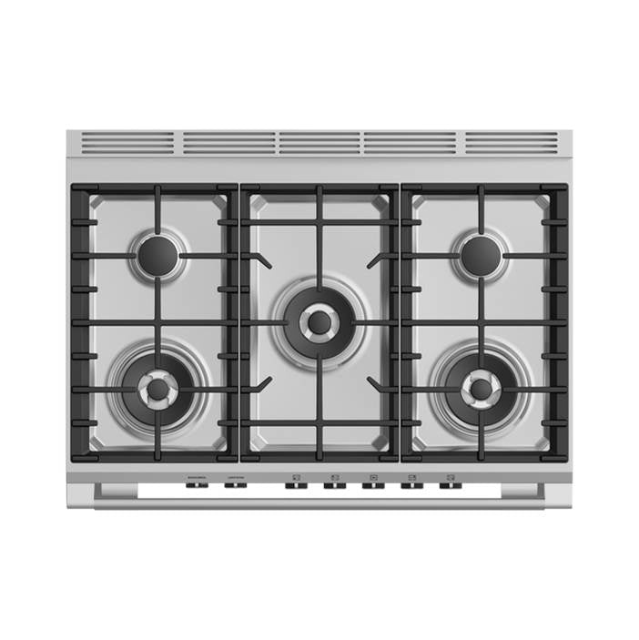 36'' Range, 5 Burners, White