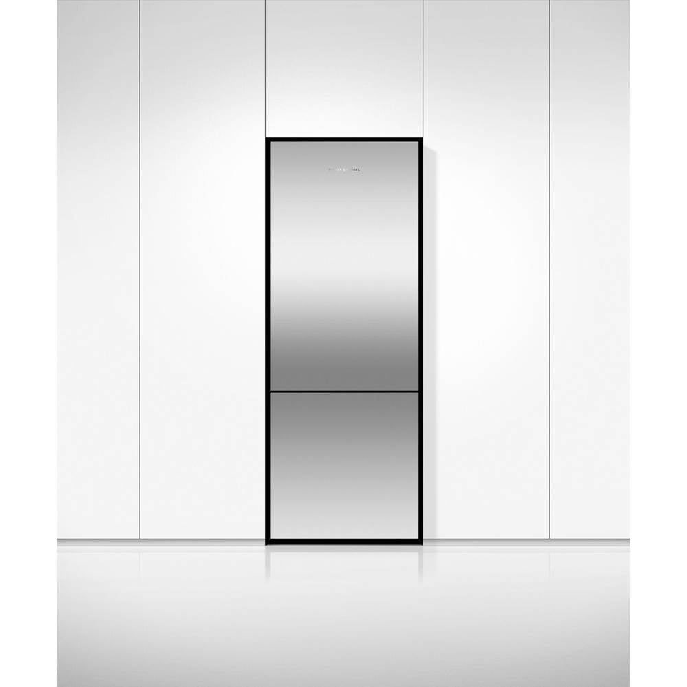 25'' Bottom Mount Refrigerator Freezer, Stainless Steel, 13.5 cu ft, Non Ice & Water, Counter Depth, Left Hinge, Recessed Handle