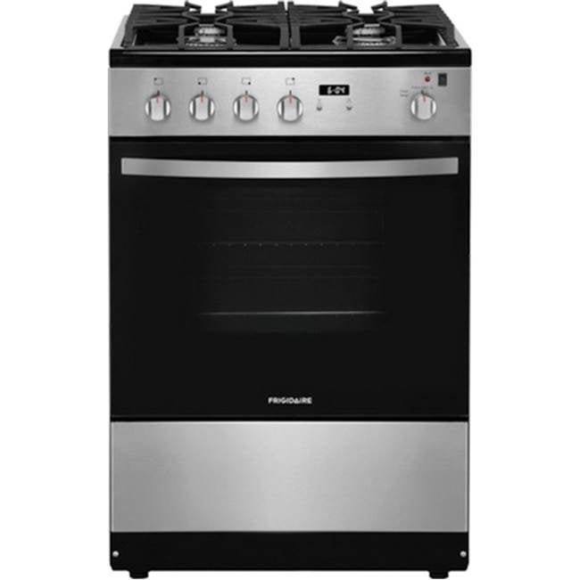 Frigidaire - 24'' Front Control Freestanding Gas Range - Stainless Steel