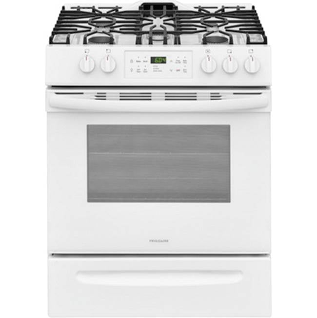 Frigidaire - 30'' Front Control Freestanding Gas Range - White