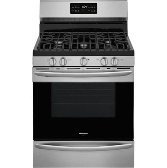 Frigidaire - 30'' Freestanding Gas Range with Steam Clean - Stainless Steel