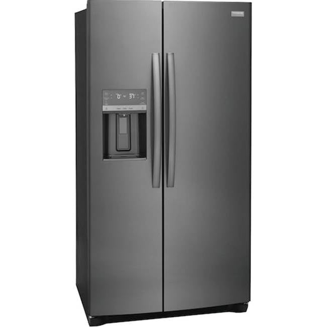 Frigidaire - 22.2 Cf 36'' Counter Depth Side by Side Refrigerator Water/Ice Dispenser - Black Stainless Steel