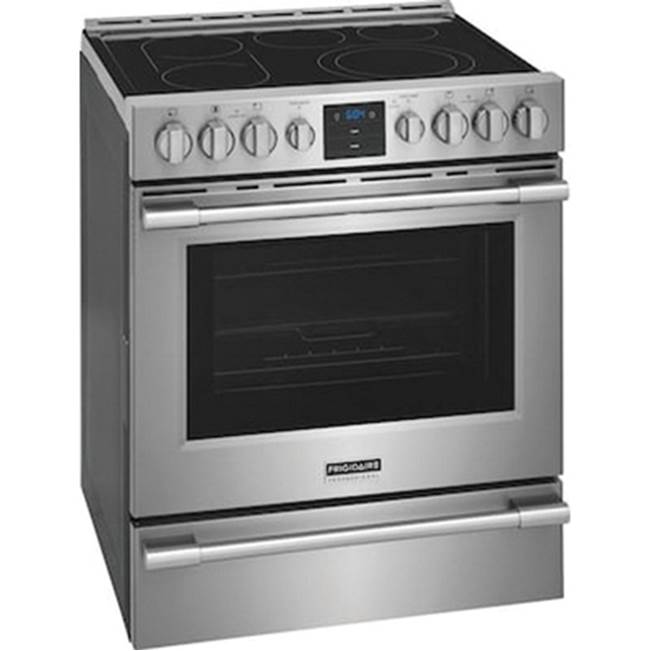 Frigidaire - Frigidaire Professional 30'' Front Control Electric Range with Air Fry - Stainless Steel