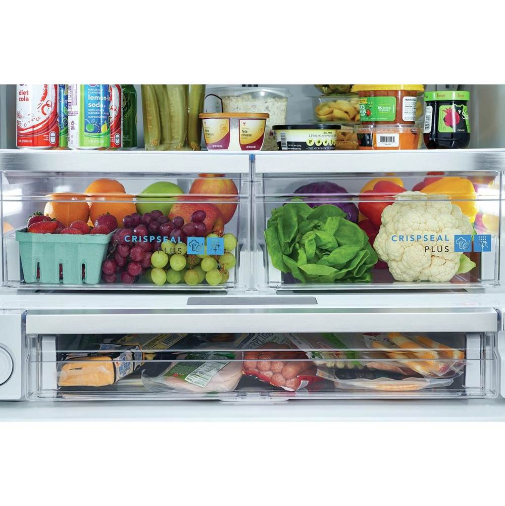 Frigidaire - 27.8 Cu. Ft. French Door Refrigerator - Black Stainless Steel