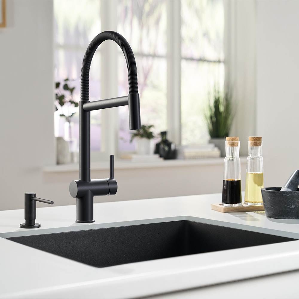 16.5-in Single Handle Semi-Pro Faucet in Matte Black, ACT-SP-MBK