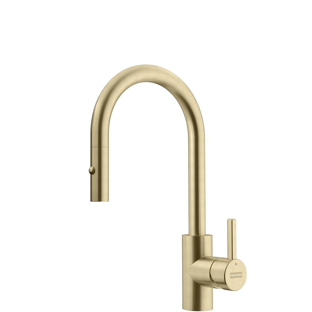 Franke - Eos Neo 14-in Single Handle Pull-Down Prep Kitchen Faucet in Gold, EOS-PR-GLD - Champagne Gold
