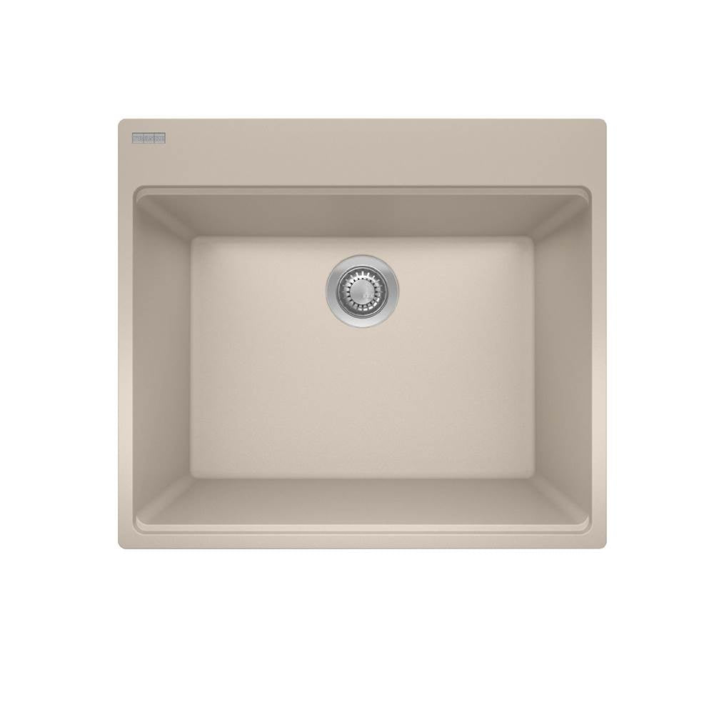 Franke - Maris Dm Grn Champagne Sgl Laundry With Strainer Basket - Champagne