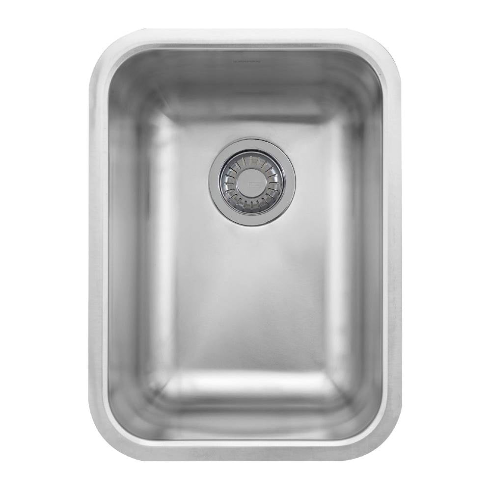 Franke - Grande 13.75-in. x 18.7-in. 18 Gauge Stainless Steel Undermount Single Bowl Prep/Bar Sink - GDX11012 - Stainless Steel