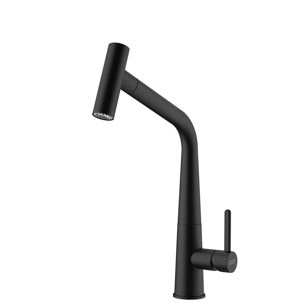 Franke - Icon 14-in Single Handle Pull-Out Kitchen Faucet in Matte Black, ICN-PO-MBK - Matte Black
