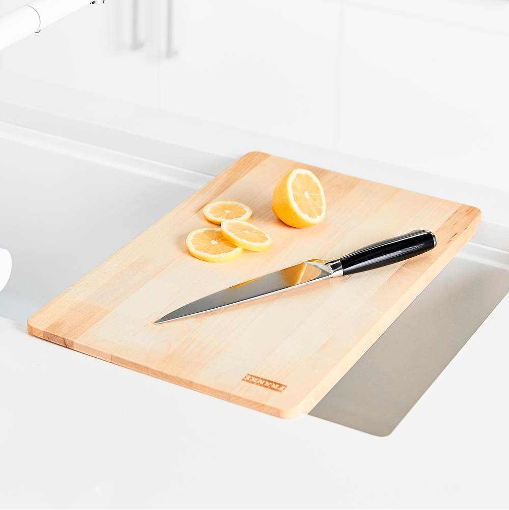 12-in. x 17.5-in. Solid Wood Cutting Board for Maris Granite Sinks