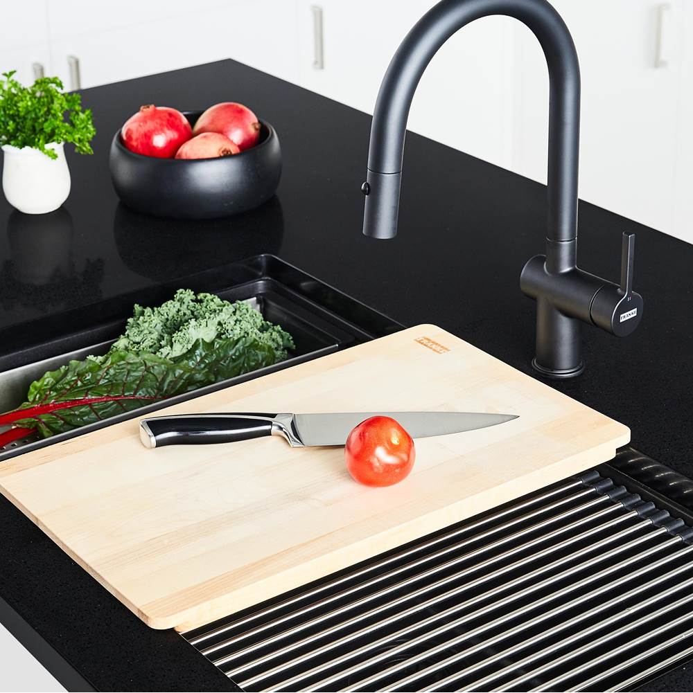 12-in. x 17.5-in. Solid Wood Cutting Board for Maris Granite Sinks