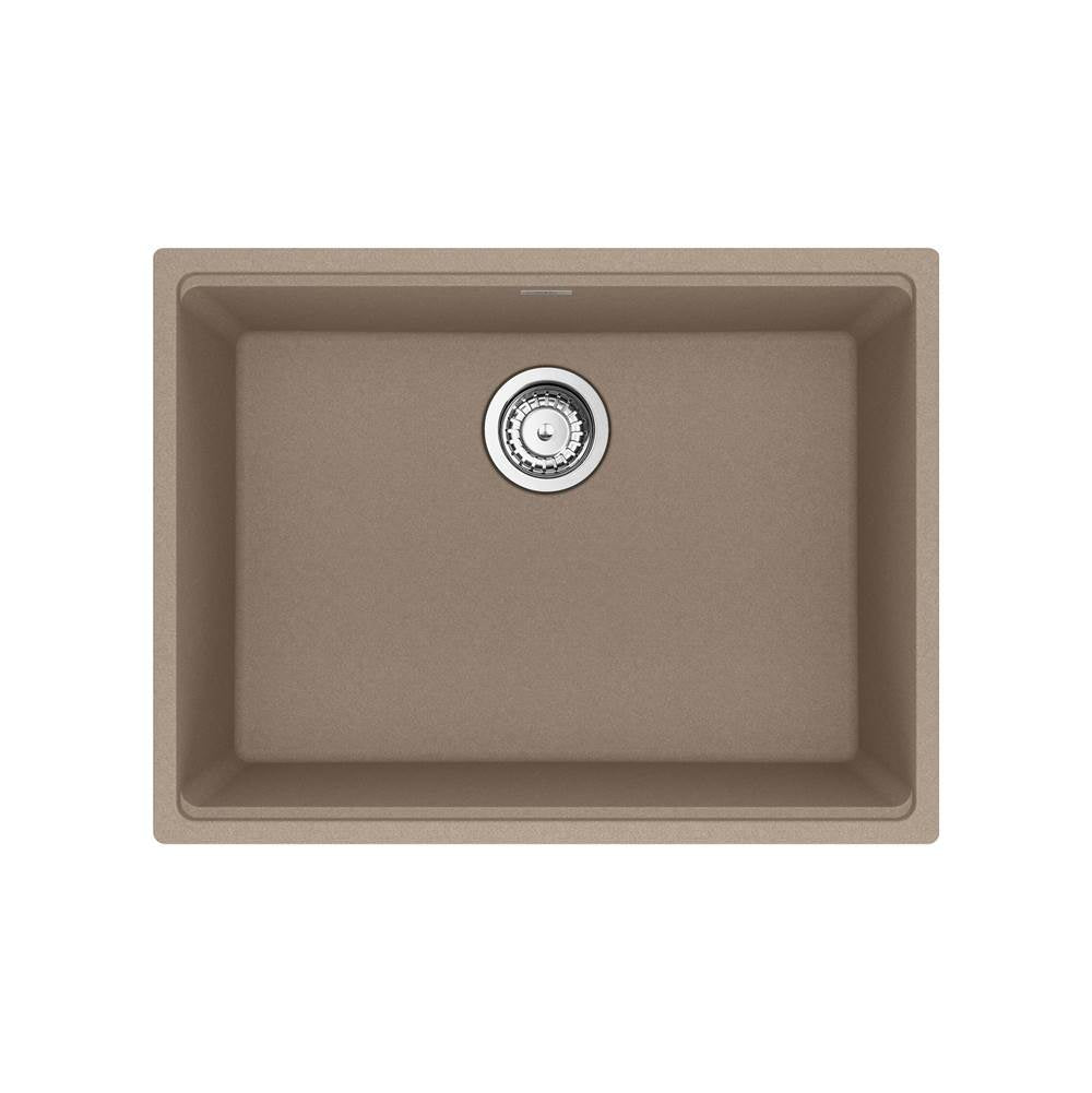 Franke - Maris Undermount 25-in x 18.94-in Granite Single Bowl Kitchen Sink in Oyster - Oyster