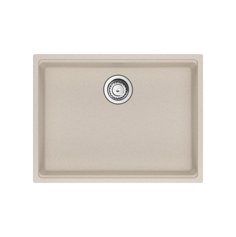 Franke - Maris Undermount 25-in x 18.94-in Granite ADA Single Bowl Sink in Champagne - Champagne