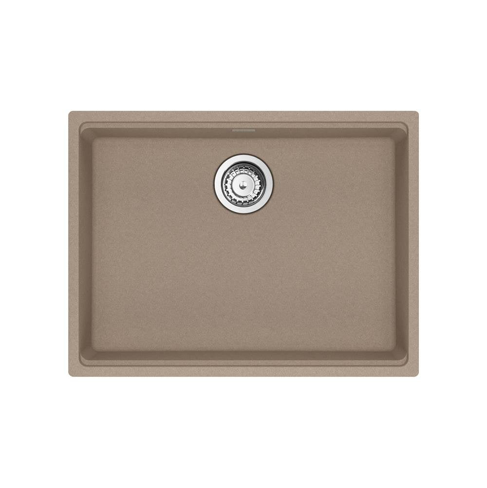 Franke - Maris Undermount 25-in x 18.94-in Granite ADA Single Bowl Sink in Oyster - Oyster