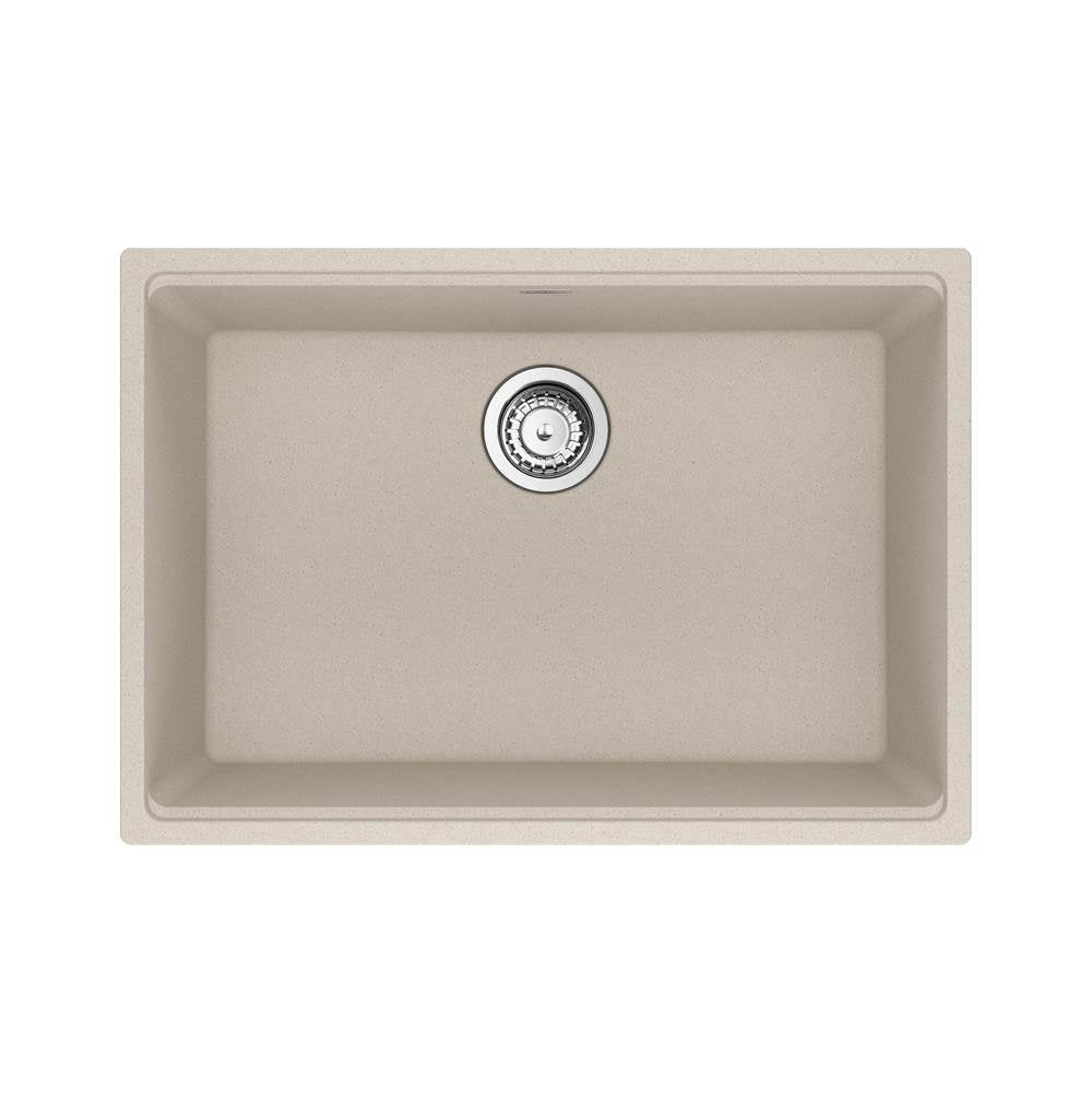 Franke - Maris Undermount 27-in x 19-in Granite Single Bowl Kitchen Sink in Champagne - Champagne