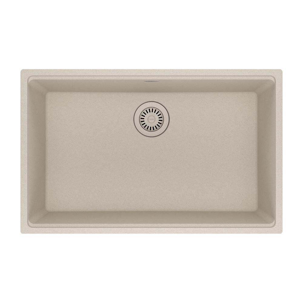 Franke - Maris Undermount 33-in x 22-in Granite Single Bowl Kitchen Sink in Champagne - Champagne