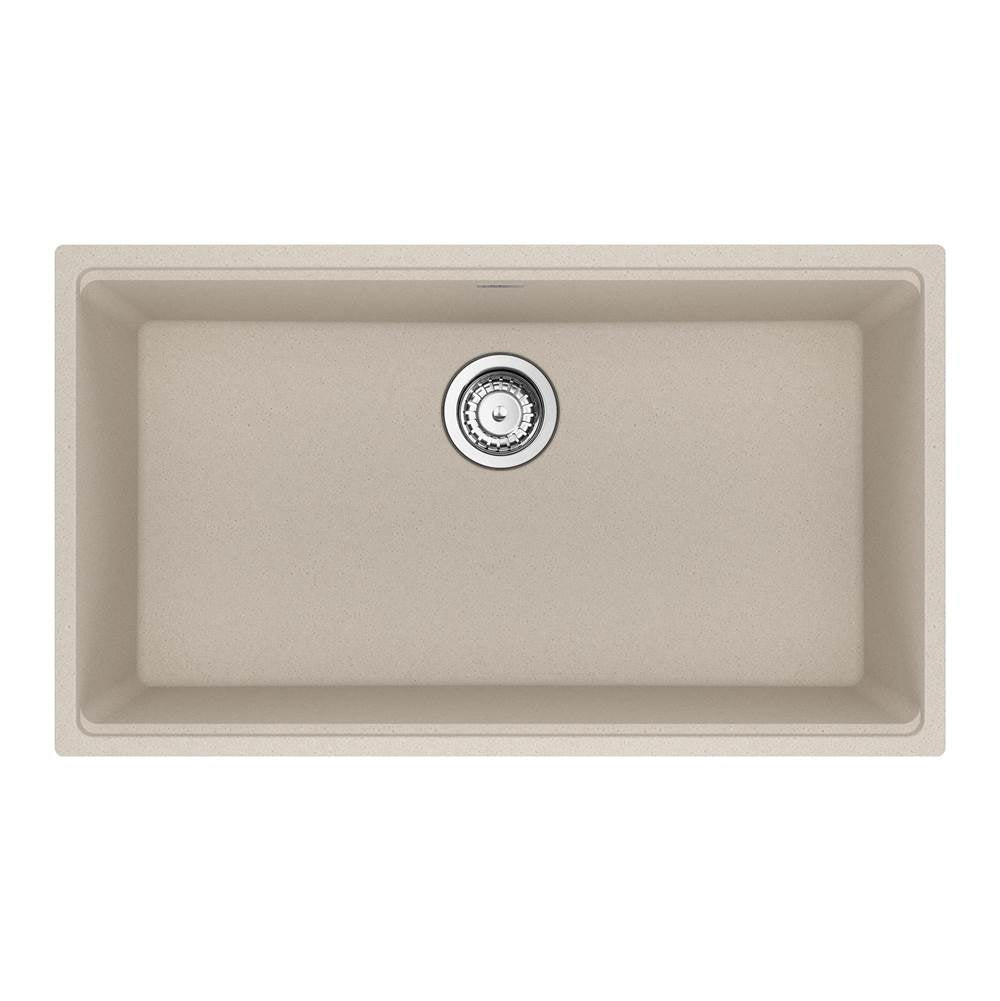 Franke - Maris Undermount 31-in x 17.81-in Granite Single Bowl Kitchen Sink in Champagne - Champagne