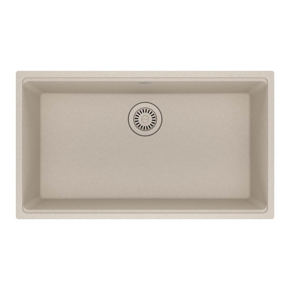 Franke - Maris Undermount 31-in x 17.81-in Granite Single Bowl Kitchen Sink in Champagne - Champagne