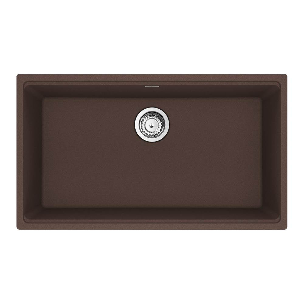 Franke - Maris Undermount 31-in x 17.81-in Granite Single Bowl Kitchen Sink in Mocha - Mocha