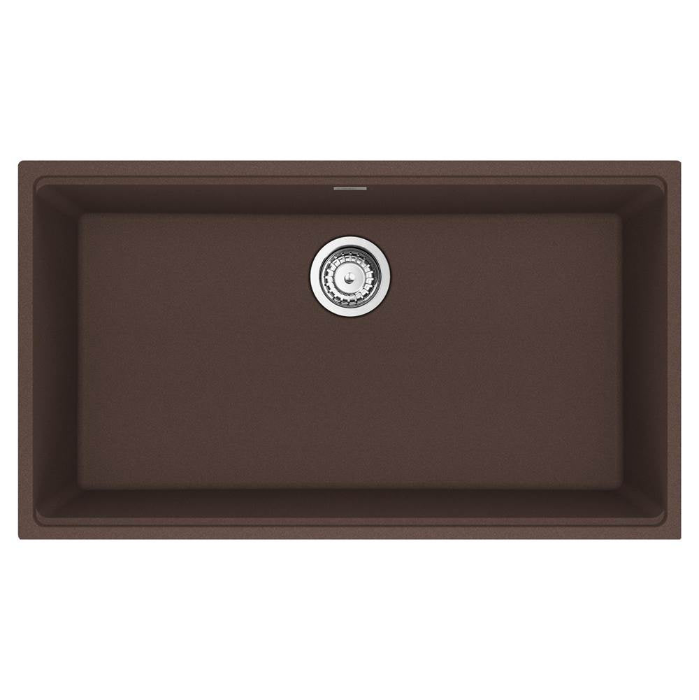 Franke - Maris Undermount 33-in x 18.94-in Granite Single Bowl Kitchen Sink in Mocha - Mocha
