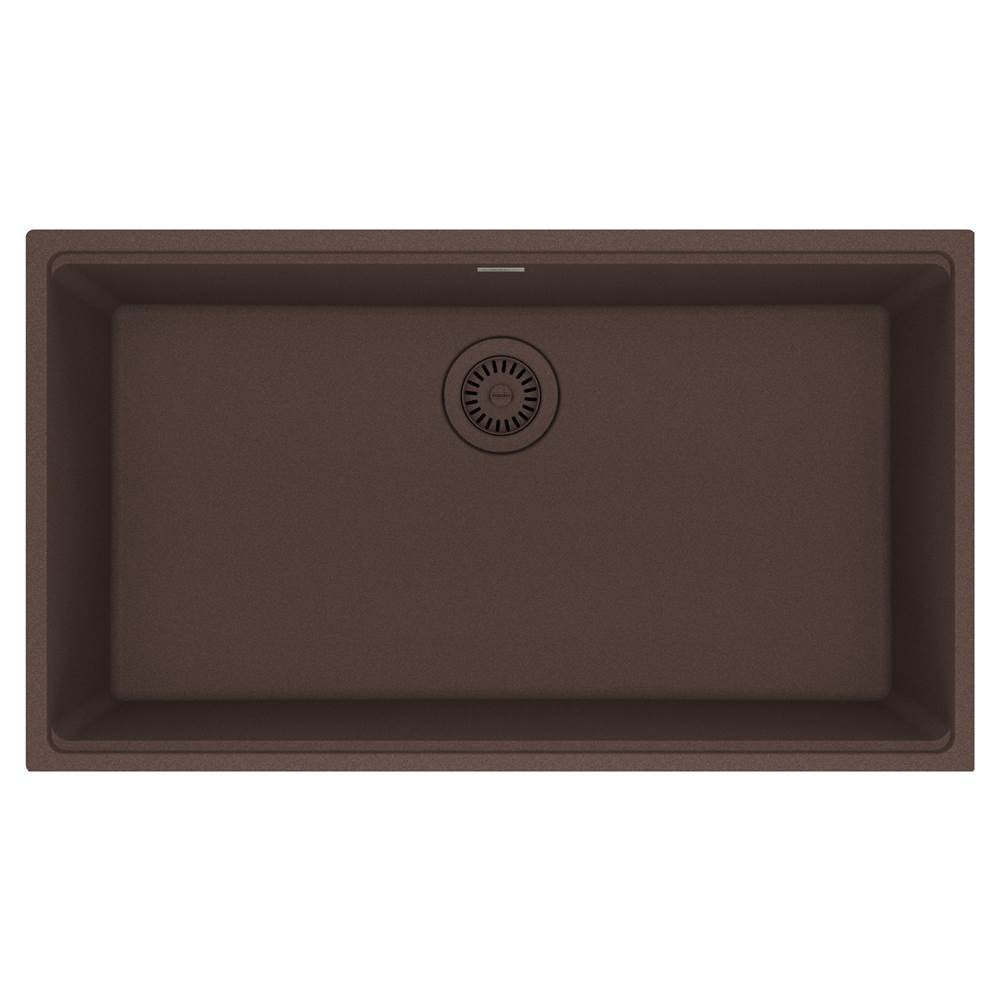 Franke - Maris Undermount 33-in x 18.94-in Granite Single Bowl Kitchen Sink in Mocha - Mocha