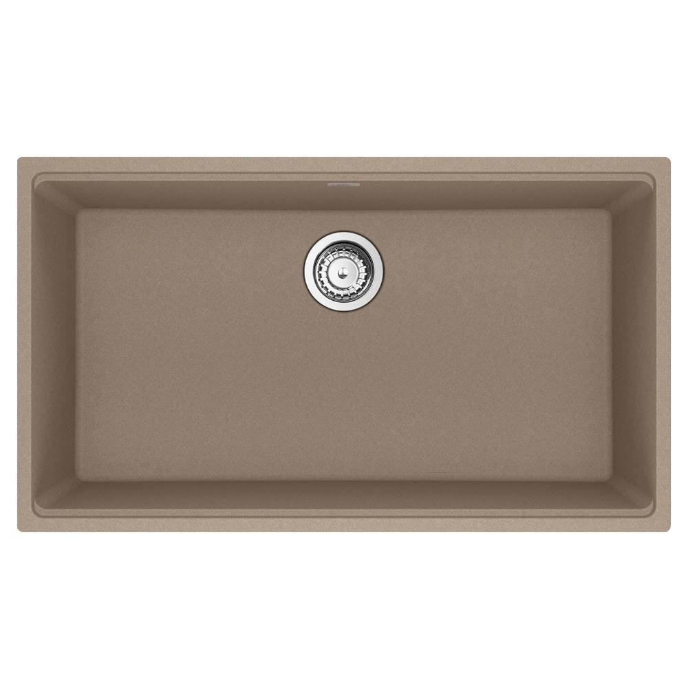 Franke - Maris Undermount 33-in x 18.94-in Granite Single Bowl Kitchen Sink in Oyster - Oyster