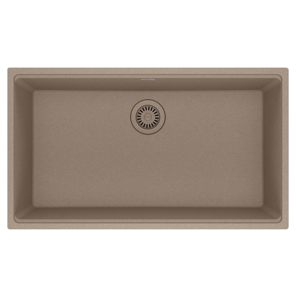 Franke - Maris Undermount 33-in x 18.94-in Granite Single Bowl Kitchen Sink in Oyster - Oyster