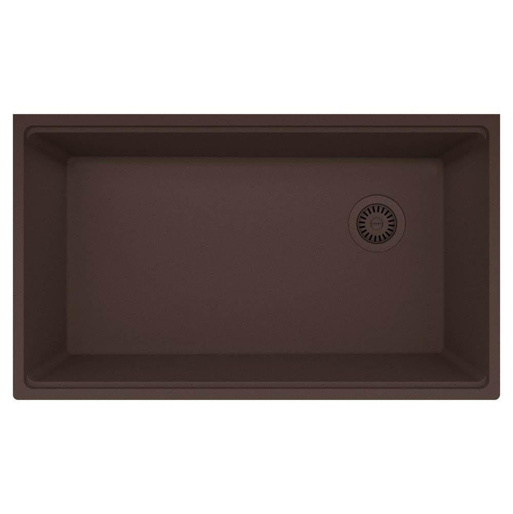 Franke - Maris Undermount 33-in x 19.31-in Granite Single Bowl Kitchen Sink in Mocha - Mocha