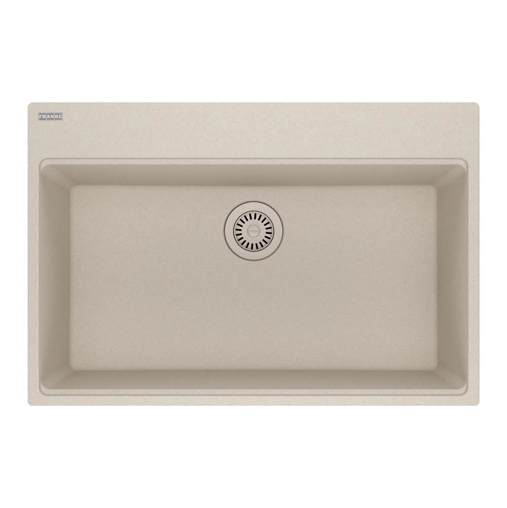 Franke - Maris Topmount 31-in x 20.88-in Granite Single Bowl Kitchen Sink in Champagne - Champagne