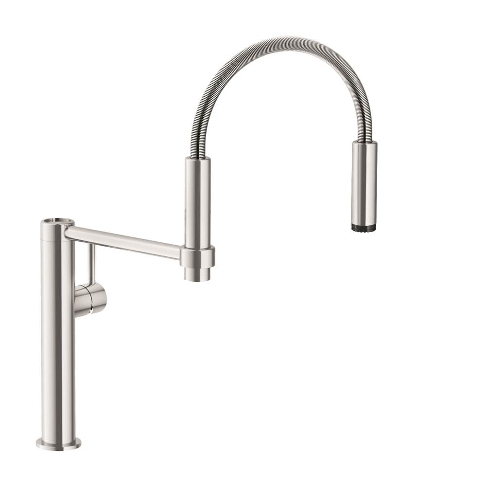 Pescara 18-inch Single Handle Semi-Pro Kitchen Faucet in Polished Chrome, PES-360-CHR