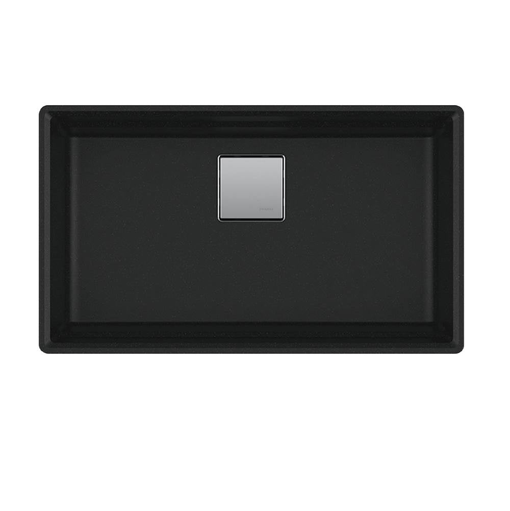 Peak 32.0-in. x 18.8-in. Granite Undermount Single Bowl Workcenter Kitchen Sink in Champagne