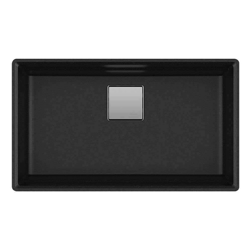 Peak 32.0-in. x 18.8-in. Granite Undermount Single Bowl Workcenter Kitchen Sink in Champagne