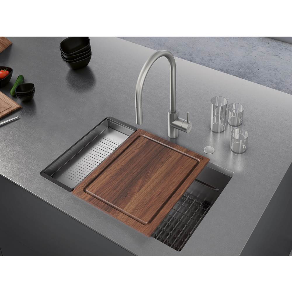 Peak Workcenter 29-in. x 18-in. 16 Gauge Stainless Steel Undermount Single Bowl Kitchen Sink