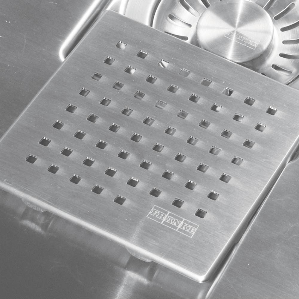Franke - Square Stainless Steel Replacement Drain Cover - Stainless Steel