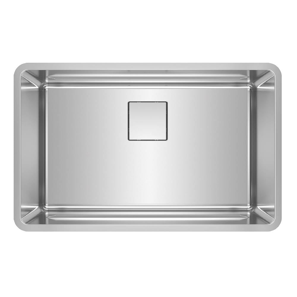 Franke - Pescara 29.5-in. x 18.5-in. 18 Gauge Stainless Steel Undermount Single Bowl Kitchen Sink - PTX110-28 - Stainless Steel