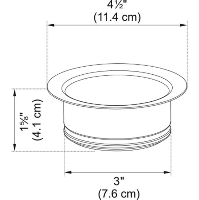 Waste Disposer Flange - SS
