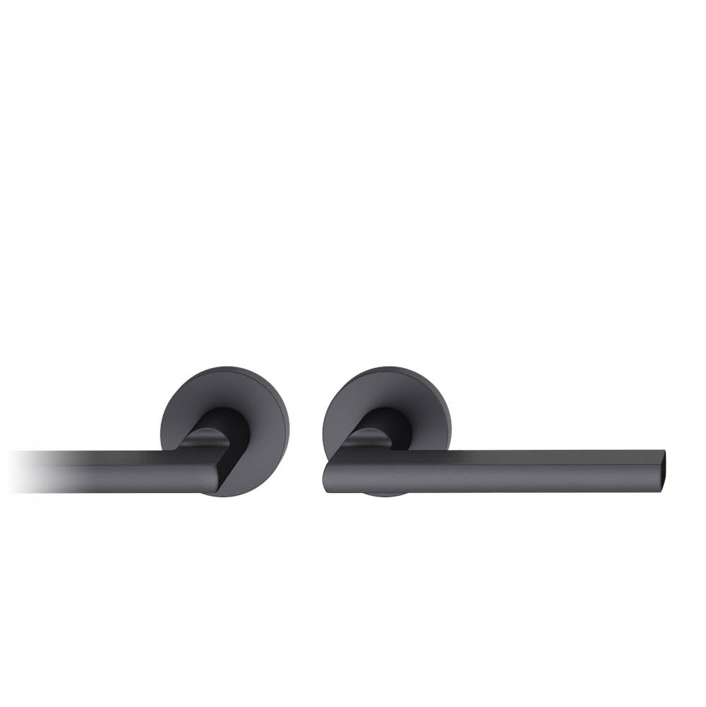 FSB - Tubular Lockset - Anodized Aluminum - Black Color Anodized Aluminum