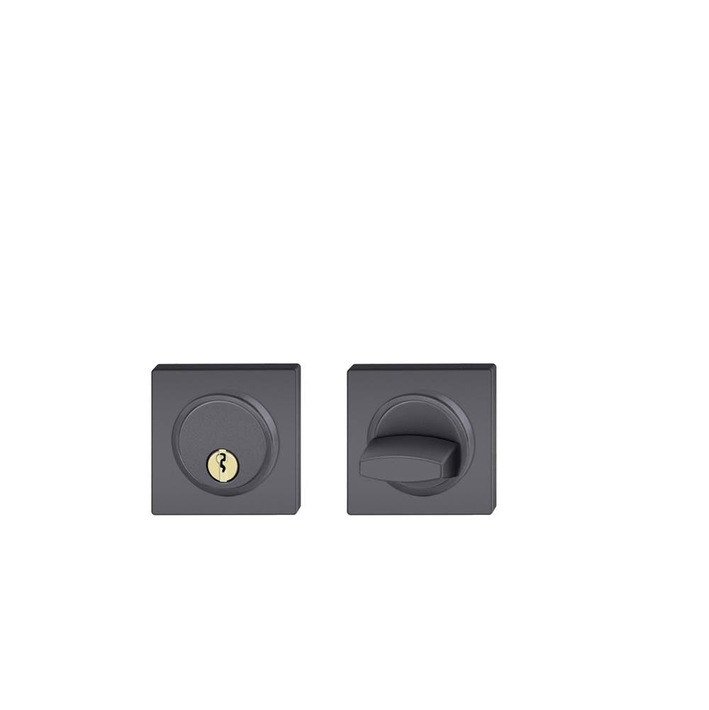 FSB - Keyed Deadbolt - Aluminum - Black Color Anodized Aluminum