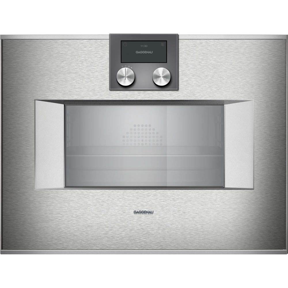 Gaggenau - 400 Series 24'' Combi-Steam Oven, Top Controls, Left-Hinged, Plumbed