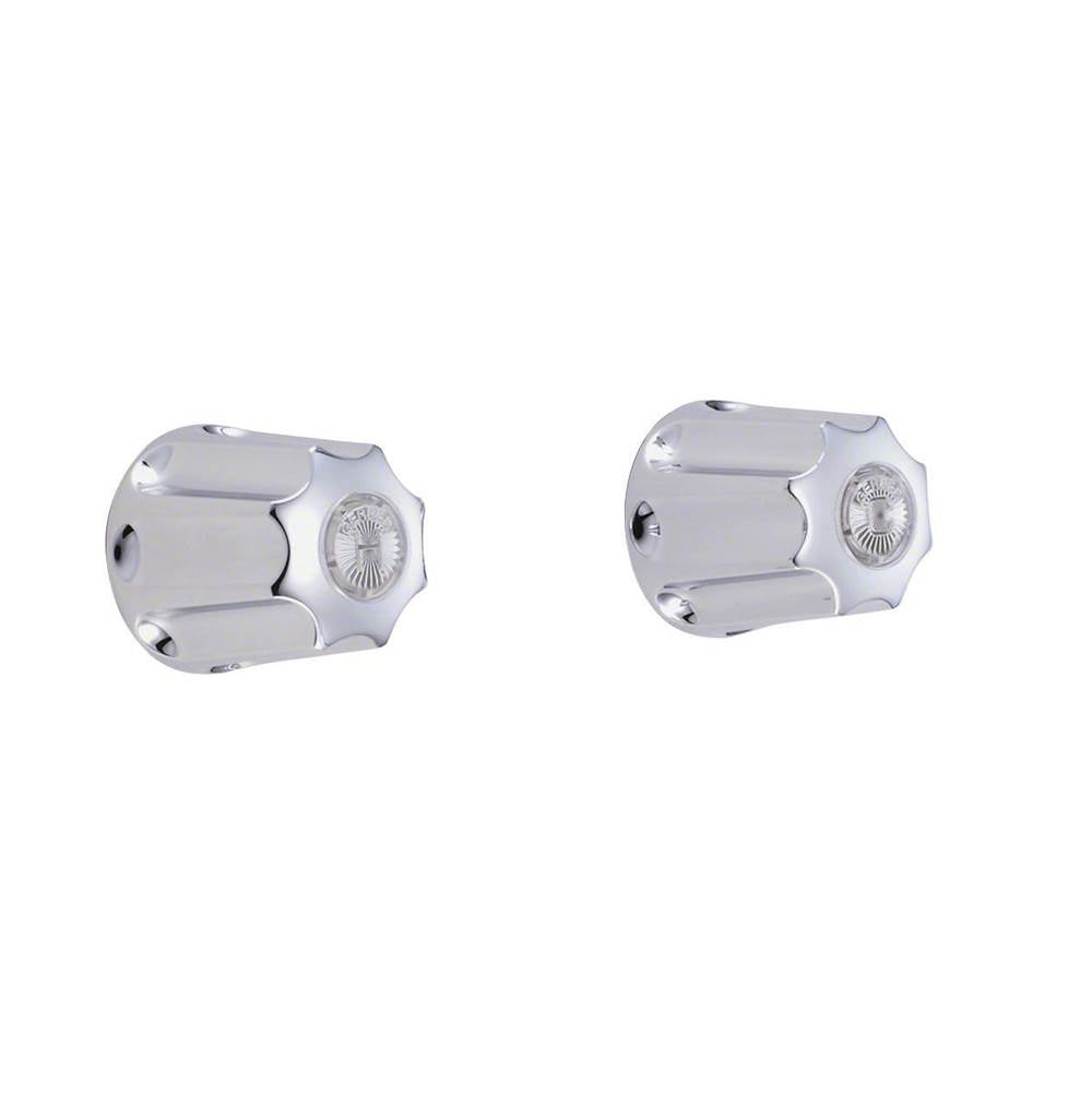 Gerber Classics 2H Straight Pattern Trim & Compression Valve w/ 1/2'' Sweat Connections & Metal Fluted Handles Chrome