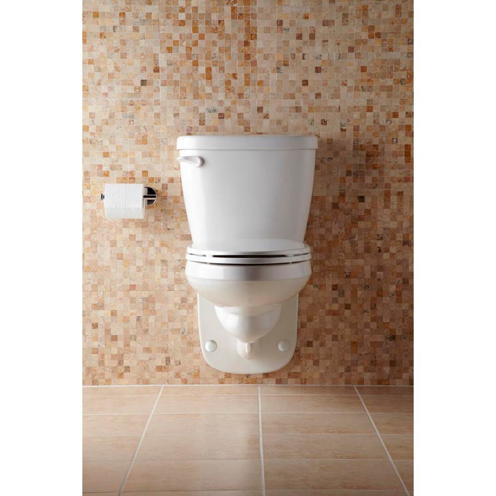 Maxwell 1.28gpf Wall Hung Back Outlet EL Combo: G0021970 Bowl w/ G0028970 Tank White