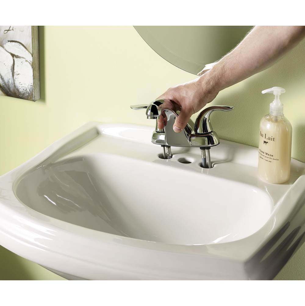 Viper 2H Centerset Lavatory Faucet w/ 50/50 Touch Down Drain 1.2gpm Chrome
