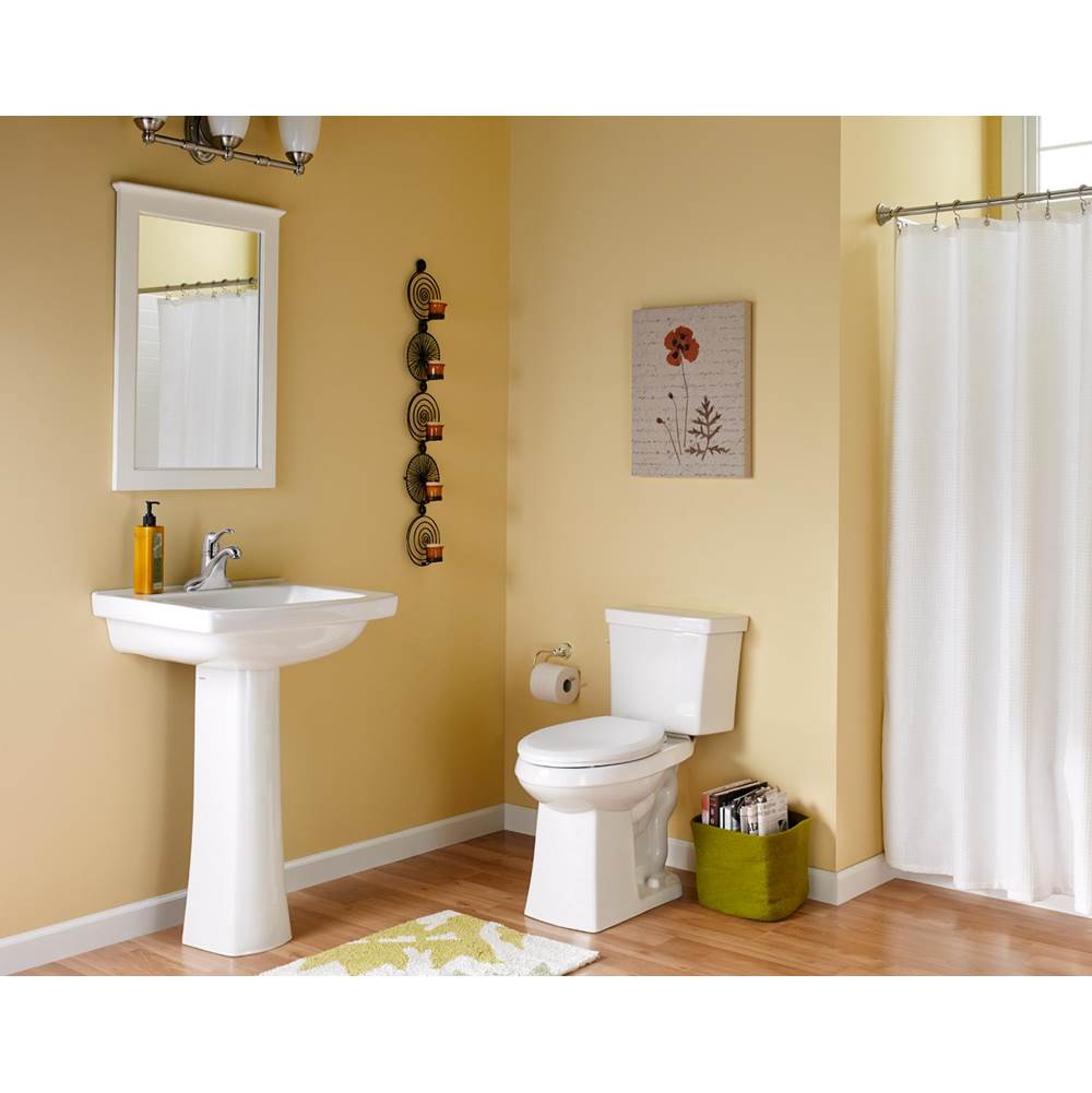 Burr Ridge Standard 4''CC Ped Lav Combo: G0012515 Lav w/ G0029848 Ped White